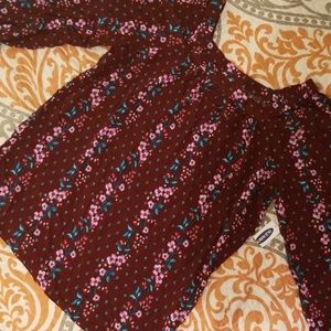 Long sleeve off the shoulder blouse